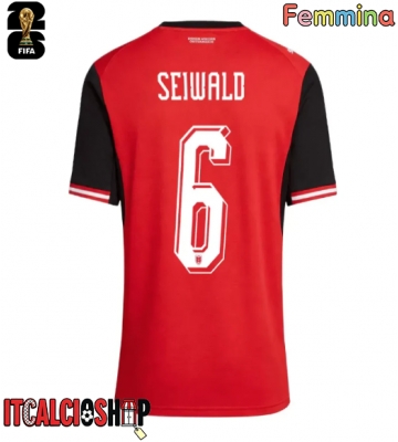 Austria Nicolas Seiwald #6 Prima Maglia Femmina Mondiali 2026 Manica Corta
